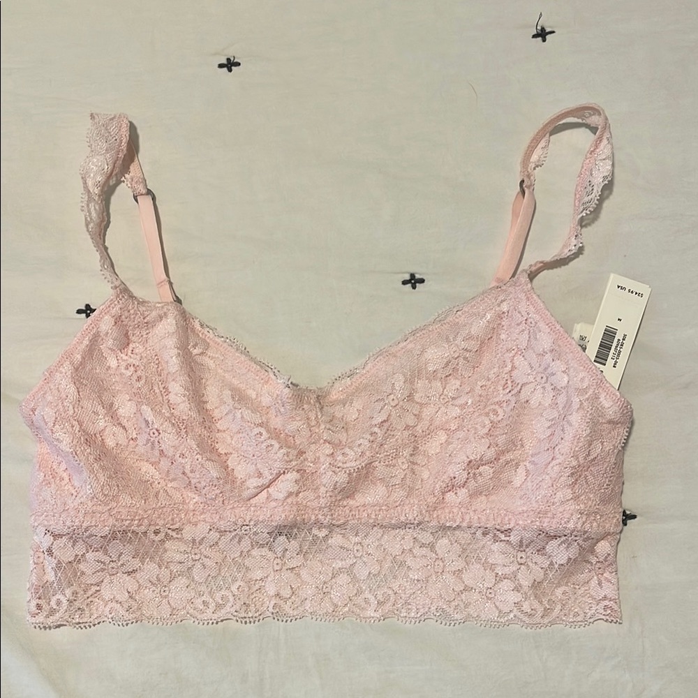 Gilly Hicks Lace Bralette in Soft Pink